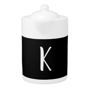 MONOGRAM SCRIPT TEAPOT
