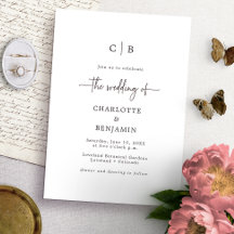 Monogram Script Wedding