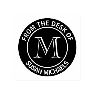 Monogram Seal Rubber Stamp