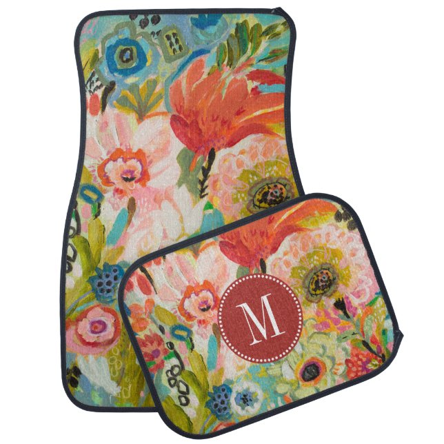 Monogram | Secret Garden Floral III Car Floor Mat (Set)
