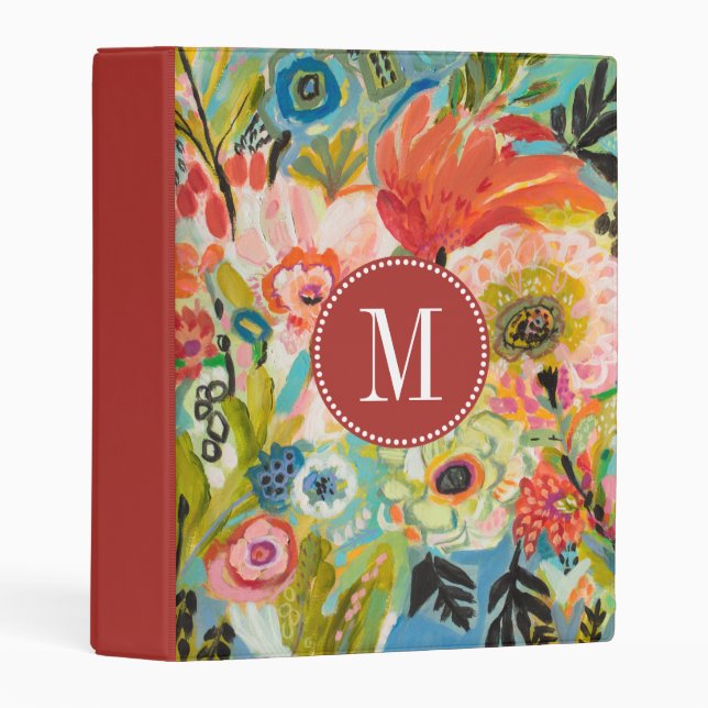 Monogram | Secret Garden Floral III Mini Binder (Front/Spine)