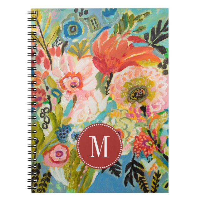 Monogram | Secret Garden Floral III Notebook (Front)