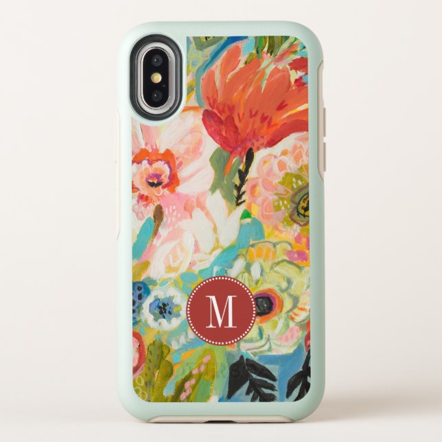Monogram | Secret Garden Floral III Otterbox iPhone Case (Back)