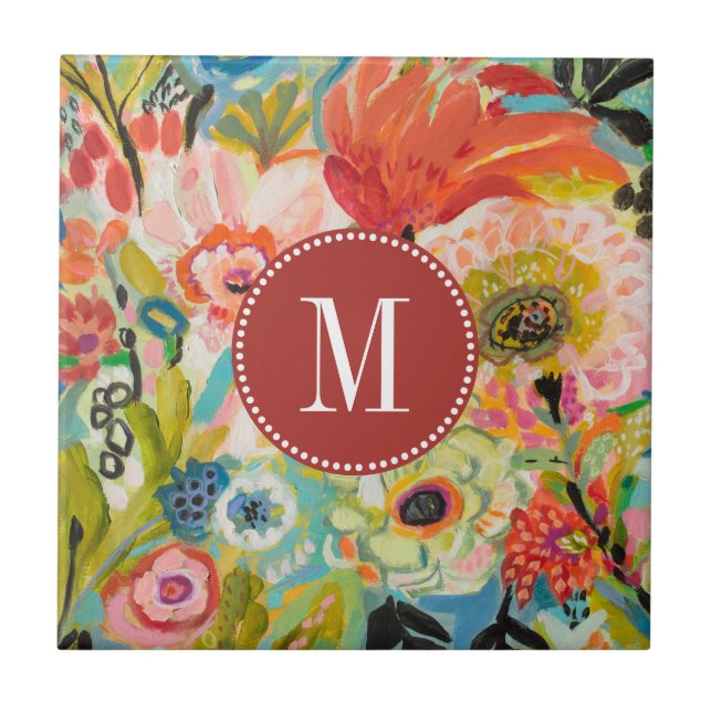 Monogram | Secret Garden Floral III Tile (Front)