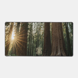 Monogram Sequoia Trees Giants Nature Forest Desk Mat