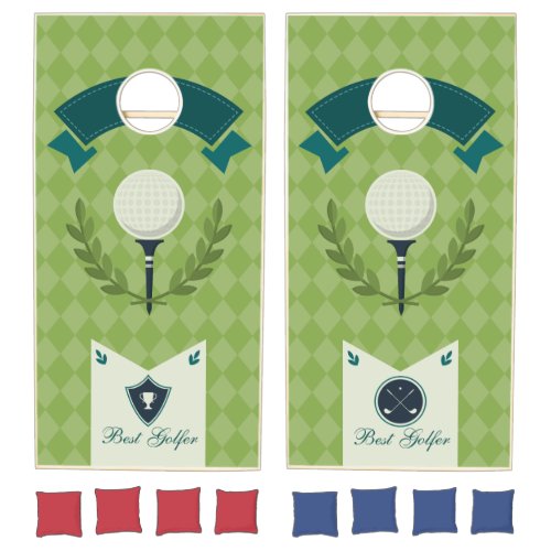 Monogram Series Best Golfer Gift Cornhole Set