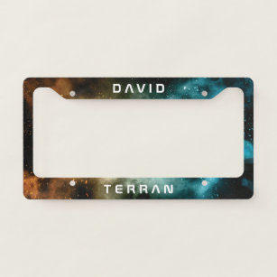 Monogram Series: You The Terran. Funny Gift. License Plate Frame