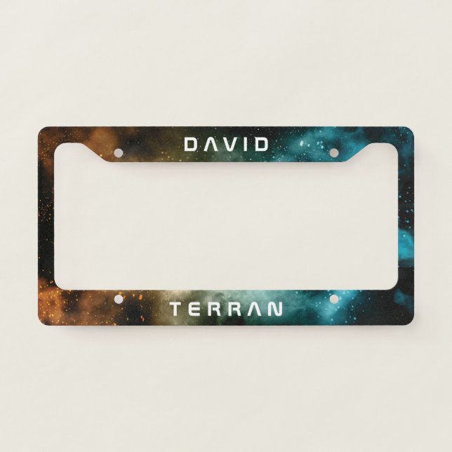 Monogram Series: You The Terran. Funny Gift. License Plate Frame (Front)