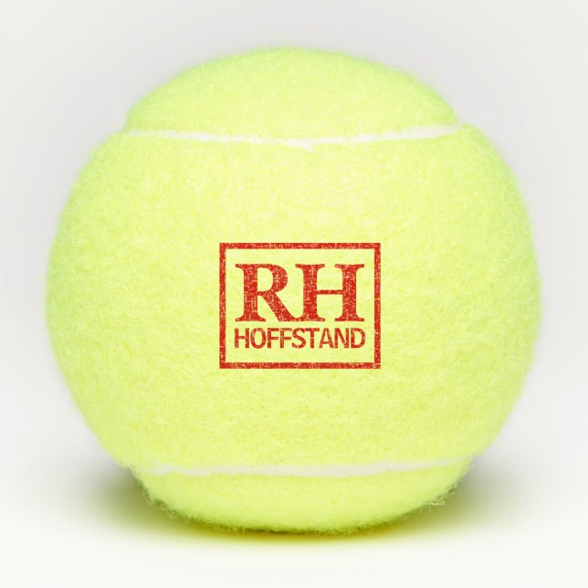 Monogram SF Red BB Tennis Balls (Front)