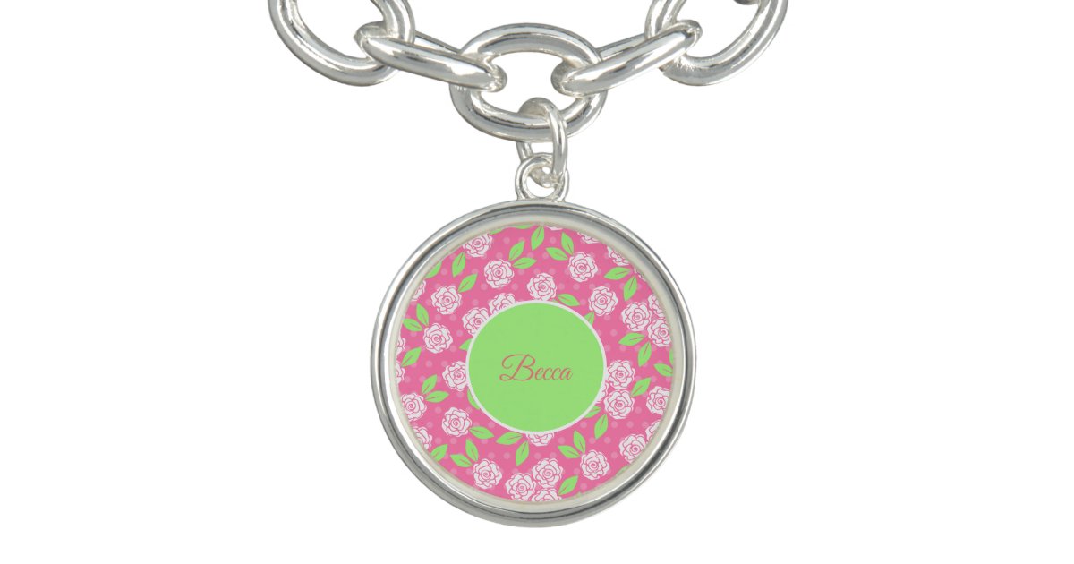 Monogram Bracelet - Floral