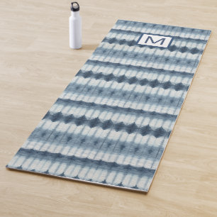 Monogram   Shibori Indigio Print Yoga Mat