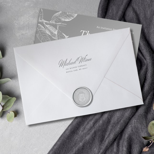 Monogram Shield and Swords Wax Seal Stamp (Creator Uploaded)