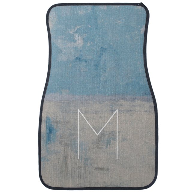 Monogram | Silver Aura Car Mat (Front)