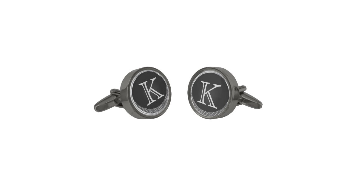Personalized Initial Name Lapel Pin Cufflinks Tie Bar Silver 