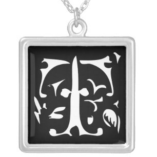 Monogram Silver Necklace