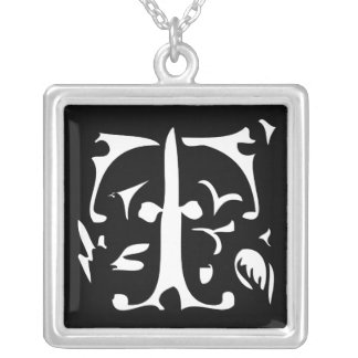 Monogram Silver Necklace