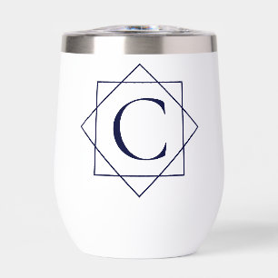 Monogram Simple Elegant Thermal Wine Tumbler