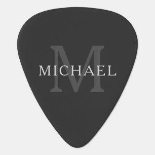Monogram Simple Modern Custom Guitar Pick