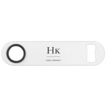 Monogram Simple Modern Elegant White Monogrammed