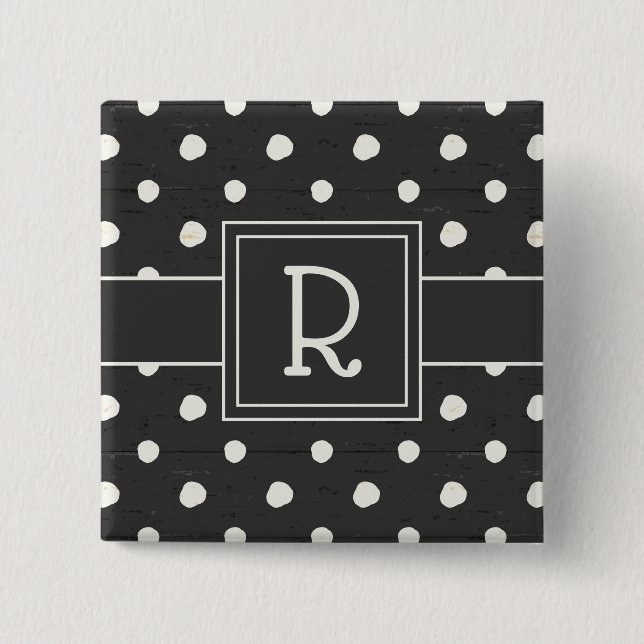 Monogram | Simple Signs Step One Button (Front)