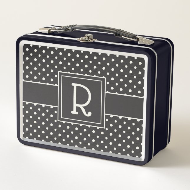 Monogram | Simple Signs Step One Metal Lunch Box (Front)