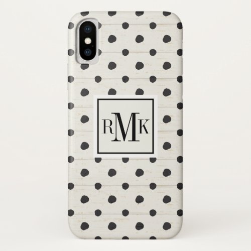 Monogram  Simple Signs Step Three iPhone X Case