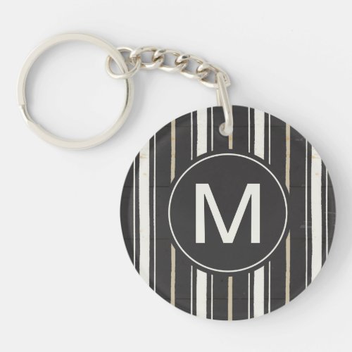 Monogram  Simple Signs Step Two Keychain