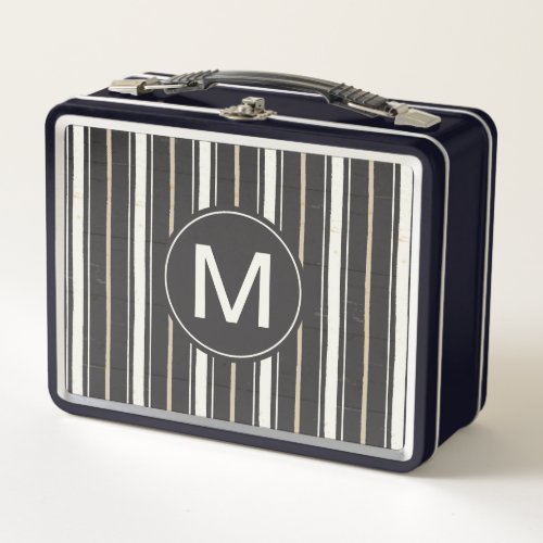 Monogram  Simple Signs Step Two Metal Lunch Box