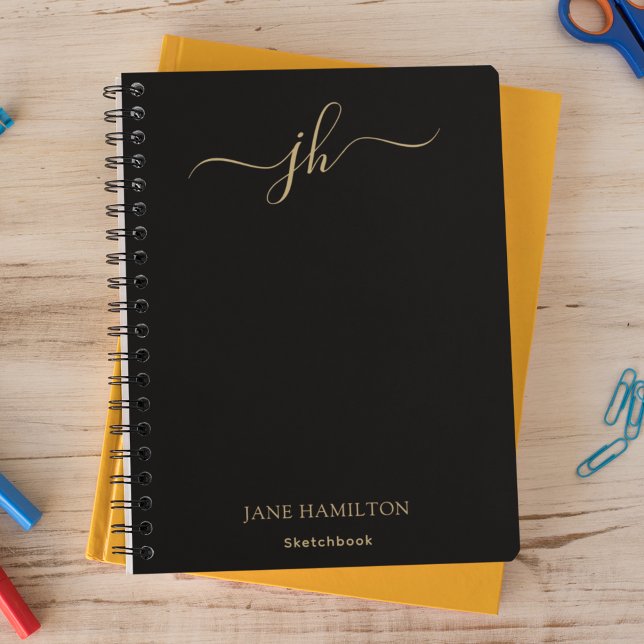 Monogram Sketchbook with Name Notebook (Creator Uploaded)