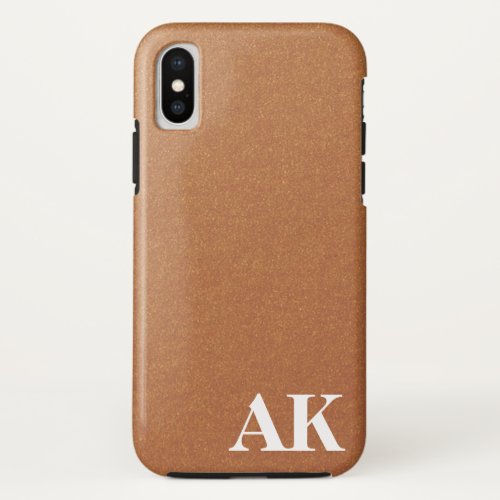 monogram sleek iPhone x case