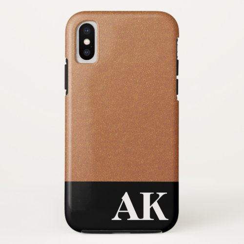 monogram sleek iPhone x case