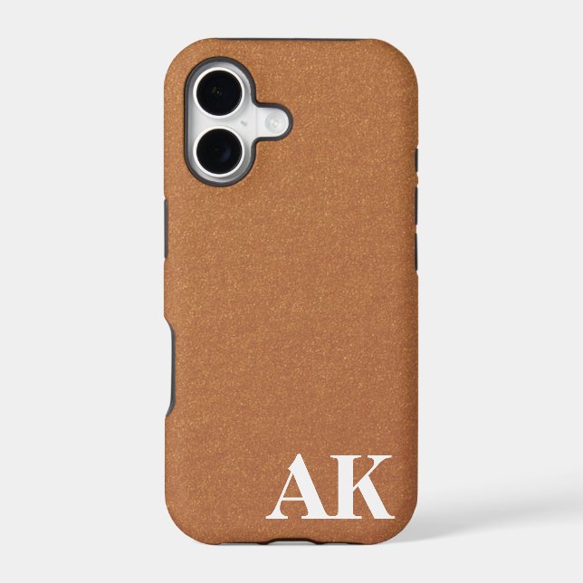 monogram sleek iphone case (Back)