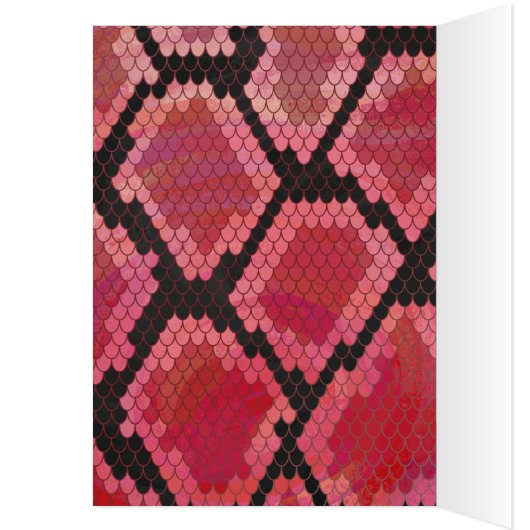 Monogram Snake Black and Red Print (Inside (Left))