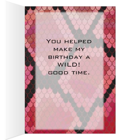 Monogram Snake Black and Red Print (Inside (Right))