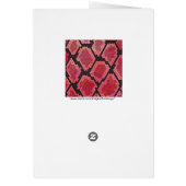 Monogram Snake Black and Red Print Cards (Back)