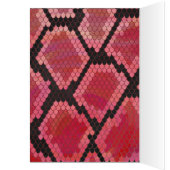 Monogram Snake Black and Red Print Cards (Inside (Left))