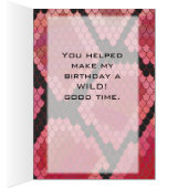 Monogram Snake Black and Red Print Cards (Inside (Right))