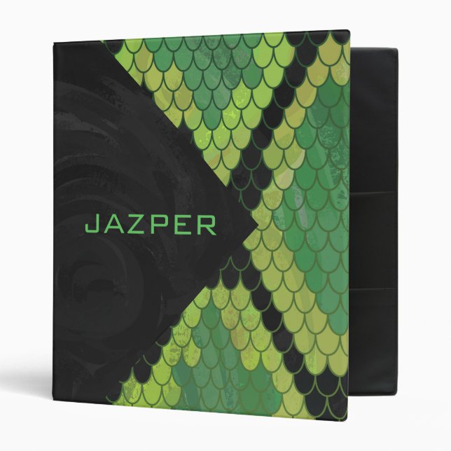 Monogram Snake Green and Black Binder (Front/Inside)