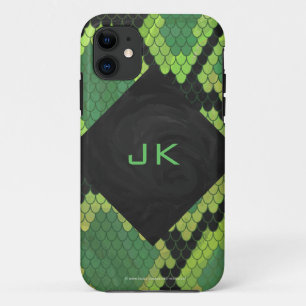 Monogram Snake Green and Black iPhone 11 Case