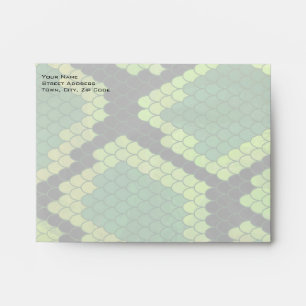 Monogram Snake Green and Black Envelope