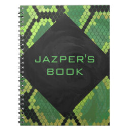 Monogram Snake Green and Black Notebook