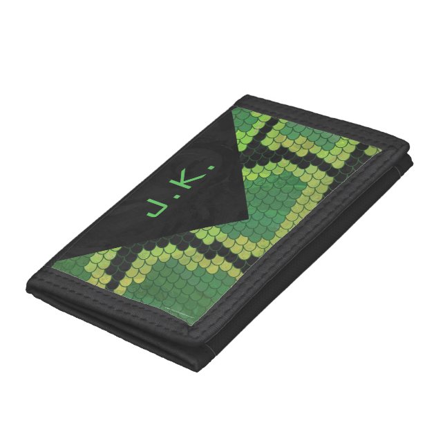Monogram Snake Green and Black Trifold Wallet (Bottom)