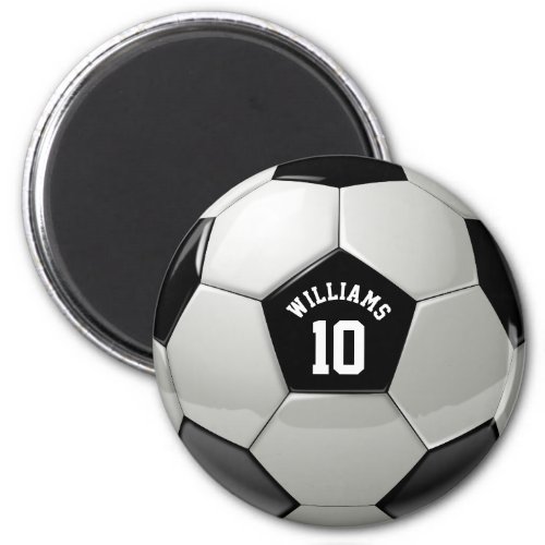 Monogram Soccer Ball Association Football Sports Magnet