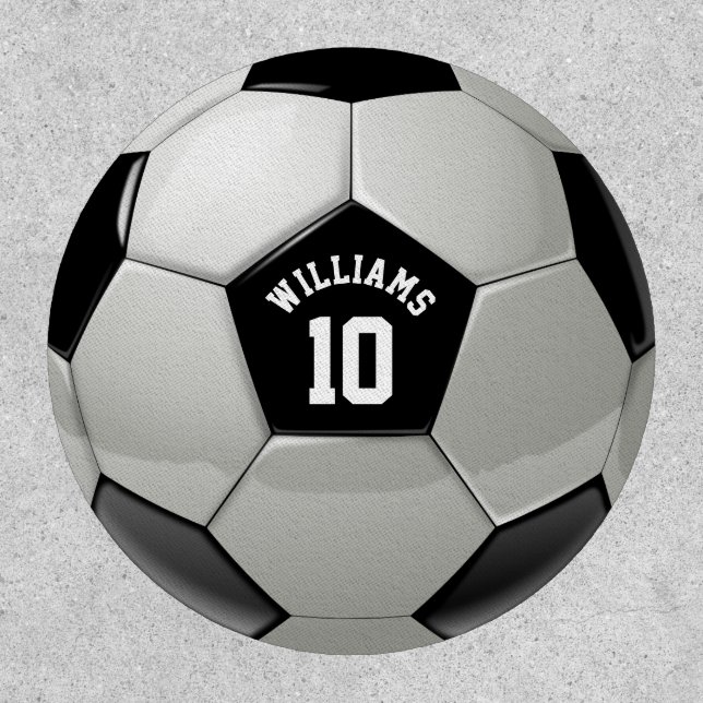 Monogram Soccer Ball Association Football Sports Patch (Front)