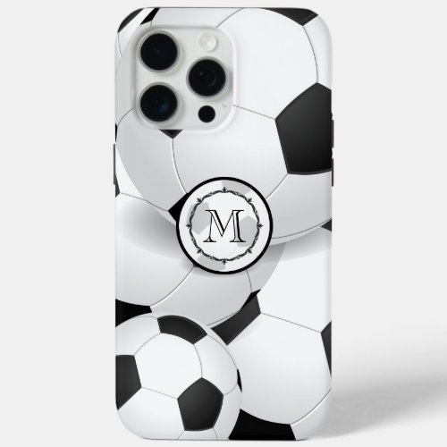 Monogram Soccer Ball iPhone 15 Pro Max Case