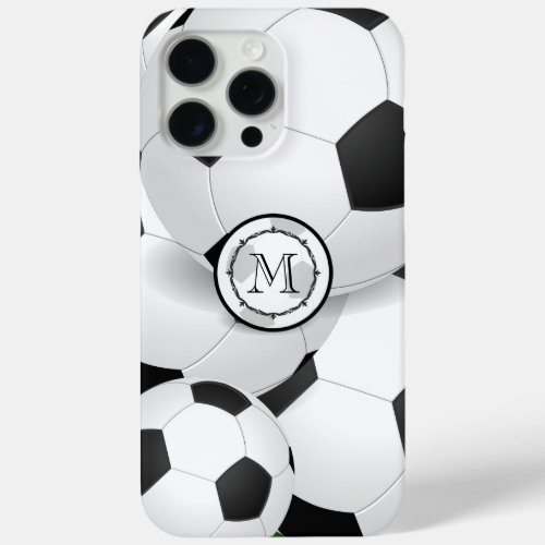 Monogram Soccer Ball iPhone iPhone 15 Pro Max Case