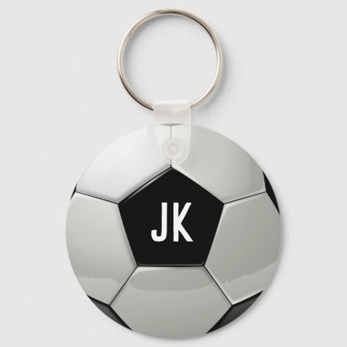 Monogram Soccer Ball Keychain