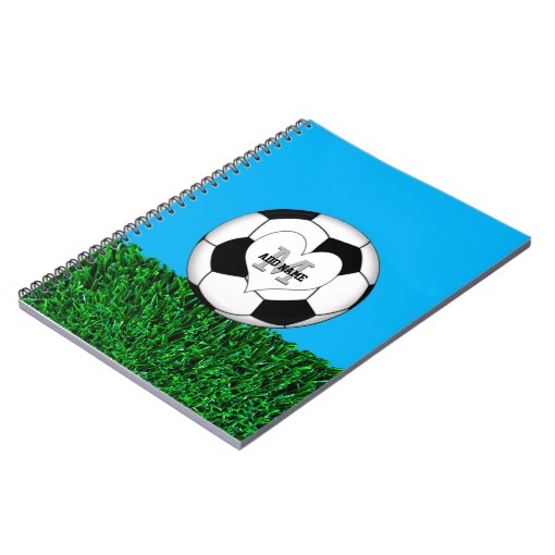 Monogram Soccer Ball Personalized Notebook | Zazzle