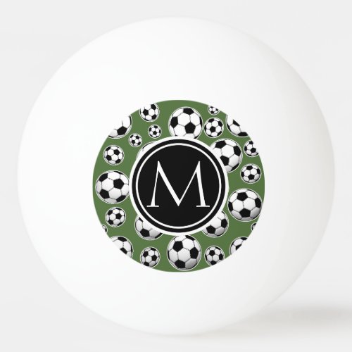Monogram Soccer _ Tree Top Ping Pong Ball