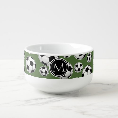 Monogram Soccer _ Tree Top Soup Mug
